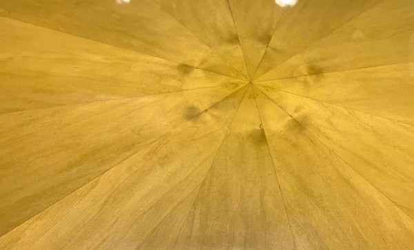 Andre Arbus stunning Neo classic sycamore central table sunburst