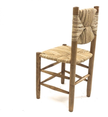 Charlotte Perriand Iconic pair of Rush Arm Chair