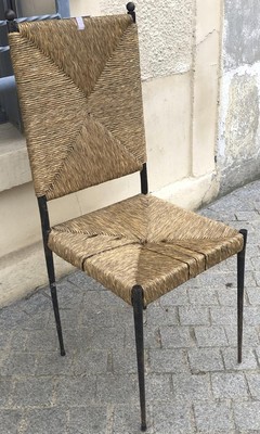 Colette Gueden for Primavera rarest set of 8 dinning chairs