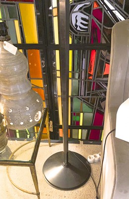 Genet et Michon cannonball patina rarest quality standing lamp