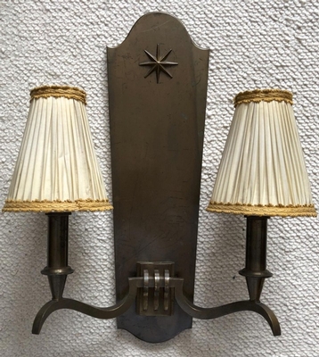 Genet Michon vintage extreme quality bronze sconces