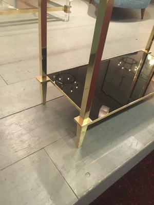 Guy Lefevre Refined Pair of Two Tiers Side Tables