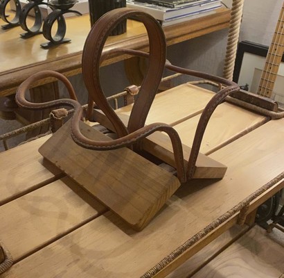 Jacques Adnet rare bottle rack
