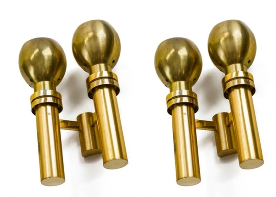 Jean Perzel pair of gold sconces