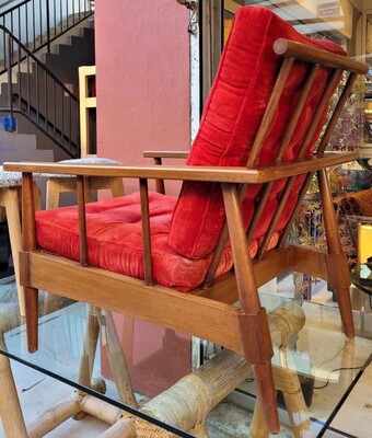 Maison Carlhian stamped awesome pair of lounge chairs