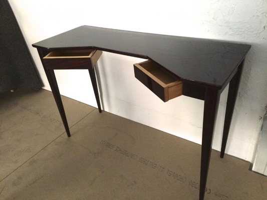 Maison Jansen  Black Lacquered two Doors Lady Desk