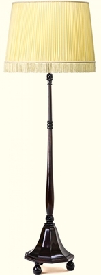 Maurice Dufrene art deco rosewood carved floor lamp