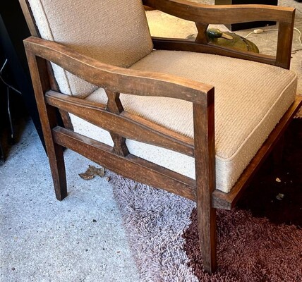 Maxime old chicest genuine vintage lounge chair