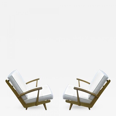 Pair of Lounge Chairs attributed to Louis Sognot